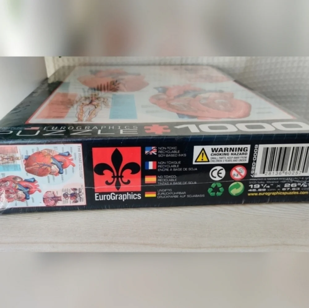 Eurographics The Heart 1000 Piece Jigsaw Puzzle-New - Picture 2 of 6